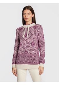 Olsen Sweter Henny 11003872 Fioletowy Regular Fit. Kolor: fioletowy. Materiał: bawełna