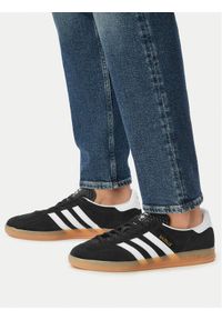 Adidas - adidas Sneakersy Gazelle Indoor JI2060 Czarny. Kolor: czarny. Materiał: skóra, zamsz. Model: Adidas Gazelle #1