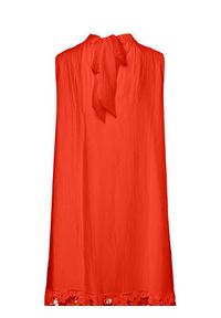YAS Sukienka letnia Twigsy 26037703 Czerwony Relaxed Fit. Kolor: czerwony. Materiał: lyocell. Sezon: lato