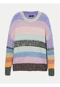 Desigual Sweter Moncton 24WWJF28 Kolorowy Regular Fit. Materiał: syntetyk. Wzór: kolorowy #2