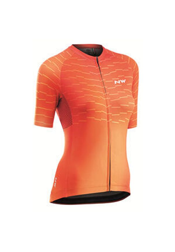 NORTHWAVE - Koszulka z krótkim rękawem dla kobiet Northwave jersey. Kolor: pomarańczowy. Materiał: jersey. Długość rękawa: krótki rękaw. Długość: krótkie. Sport: kolarstwo