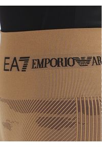 EA7 Emporio Armani Legginsy 7W000518 AF13714 U6054 Brązowy Slim Fit. Kolor: brązowy. Materiał: syntetyk #6