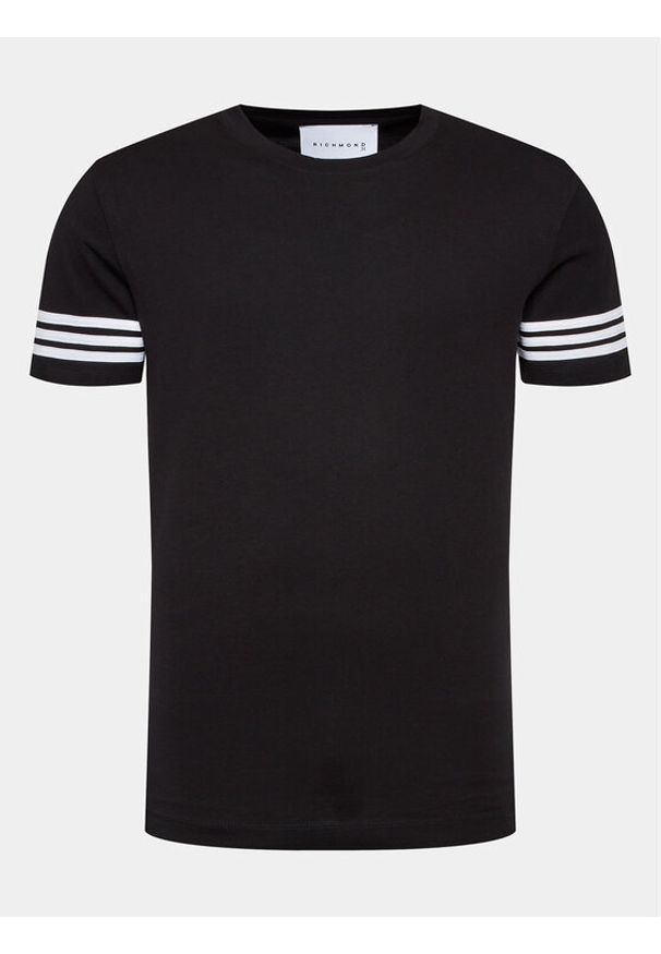 Richmond X T-Shirt UMA23119TS Czarny Regular Fit. Kolor: czarny. Materiał: bawełna