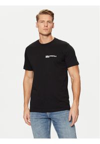 Karl Lagerfeld Jeans T-Shirt A1M17003 Czarny Slim Fit. Kolor: czarny. Materiał: bawełna #1