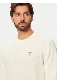 Guess Jeans Sweter M4BR30 Z3HM1 Écru Regular Fit. Materiał: bawełna #3