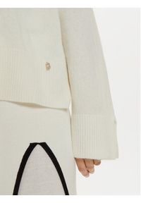 Liu Jo Golf WF4434 MS009 Écru Regular Fit. Typ kołnierza: golf. Materiał: wełna #3