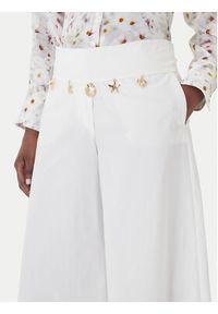 Marella Spodnie materiałowe Gala 2613131122 Biały Wide Leg. Kolor: biały. Materiał: bawełna #3