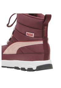Buty Puma Evolve Boot Jr 392644 04 czerwone. Kolor: czerwony. Materiał: guma, syntetyk, materiał. Szerokość cholewki: normalna. Sezon: zima #5