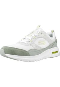 skechers - Buty Kobieta Skechers Skech-Air Court biały. Kolor: szary, biały, wielokolorowy. Materiał: syntetyk, tkanina. Model: Skechers Sport. Sport: turystyka piesza