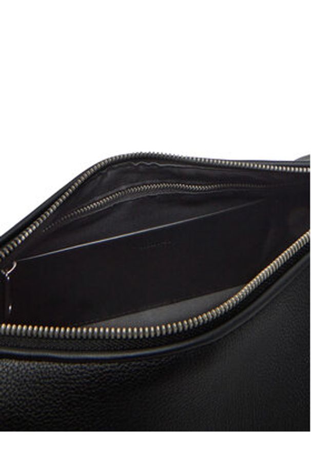 Calvin Klein Jeans Torebka Drop Lg Shoulder Bag LV04K3123G Czarny. Kolor: czarny. Materiał: skórzane