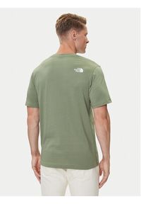 The North Face T-Shirt Easy NF0A8A6C Zielony Regular Fit. Kolor: zielony. Materiał: bawełna #5