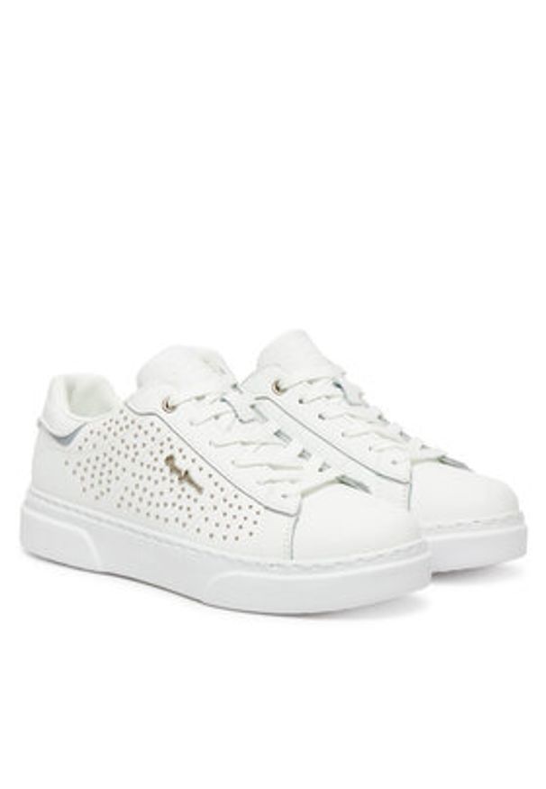 Pepe Jeans Sneakersy Eaton Gala PLS00039 Biały. Kolor: biały. Materiał: skóra