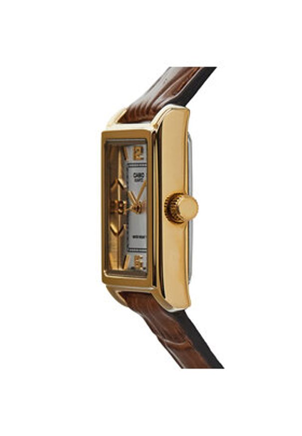 Casio Zegarek Classic LTP-1234PGL-7AEG Brązowy. Kolor: brązowy. Materiał: skóra