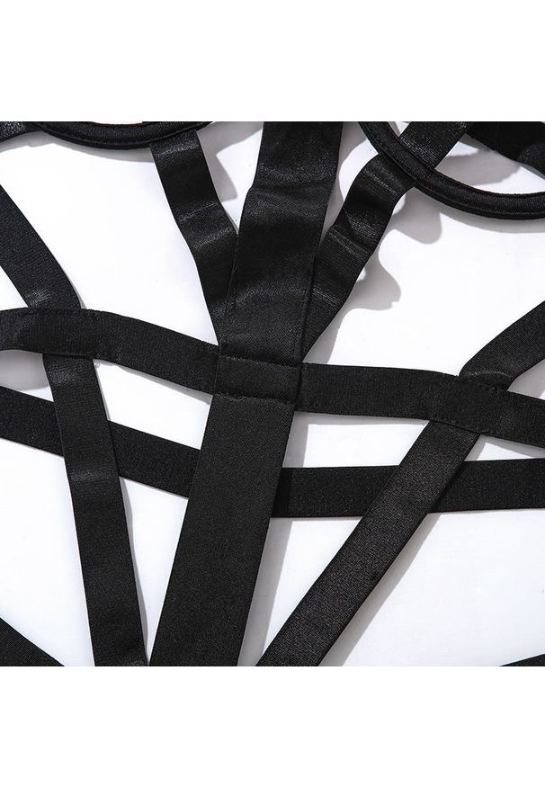 Intica - Body z elastycznym materiałem i szerokimi pasami na wieczorne wyjścia Calida. Kolor: czarny. Materiał: materiał