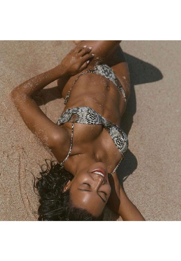 Intica - Dwuczęściowy strój kąpielowy wężowy wzór plaża basen Kathyrn. Materiał: materiał