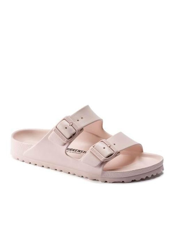Klapki damskie Birkenstock Arizona Eva. Zapięcie: klamry. Kolor: różowy. Materiał: syntetyk, materiał. Sezon: lato. Sport: turystyka piesza