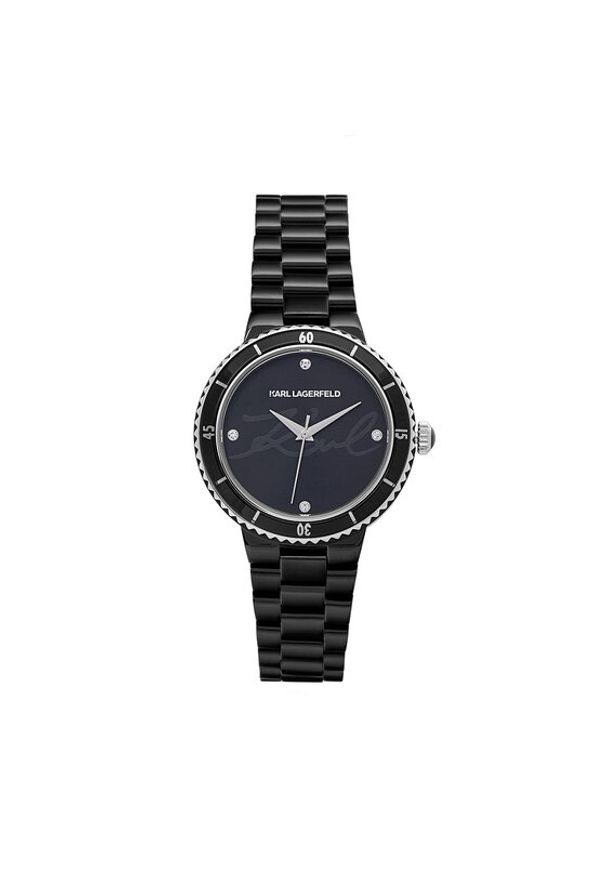 Karl Lagerfeld - KARL LAGERFELD Zegarek R0553104504 Czarny. Kolor: czarny
