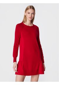TwinSet - TWINSET Sukienka dzianinowa 222TT3280 Czerwony Regular Fit. Kolor: czerwony. Materiał: dzianina, syntetyk #1