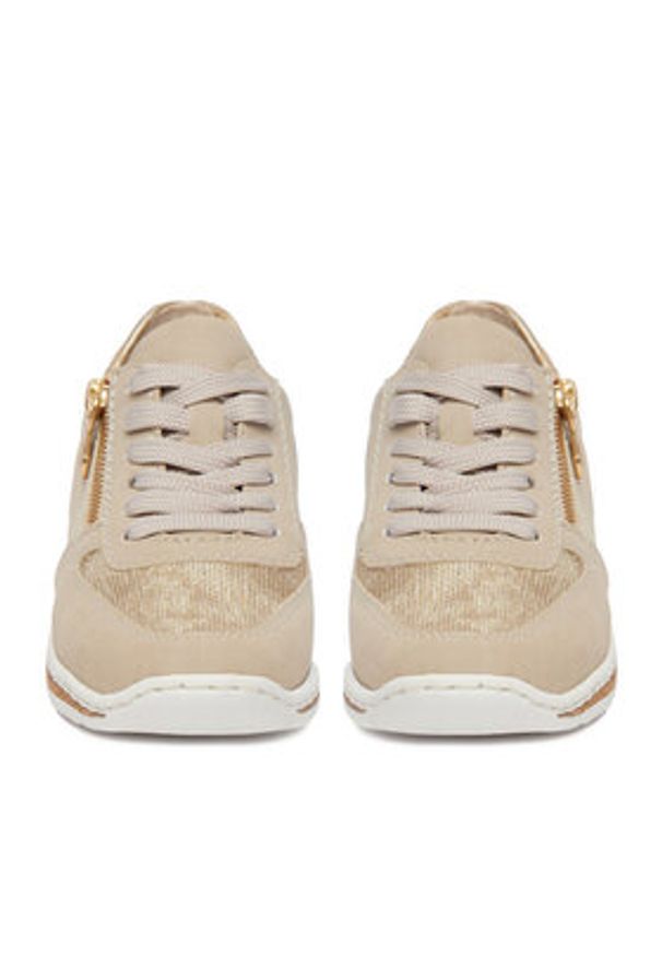 Rieker Sneakersy N5121-60 Beżowy. Kolor: beżowy. Materiał: materiał