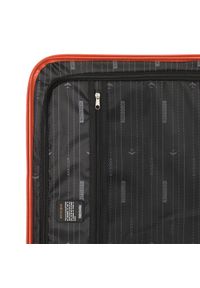 Wittchen - Duża walizka z ABS-u tłoczona. Kolor: czerwony. Materiał: guma. Wzór: geometria. Styl: klasyczny #7