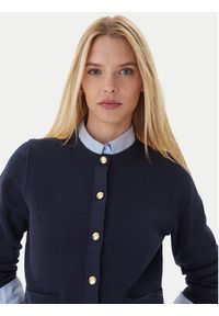 TOMMY HILFIGER - Tommy Hilfiger Kardigan WW0WW40846 Granatowy Regular Fit. Kolor: niebieski. Materiał: bawełna #5