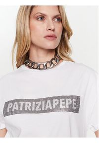 Patrizia Pepe T-Shirt 8M1460/J074-W103 Biały Regular Fit. Kolor: biały. Materiał: bawełna #2