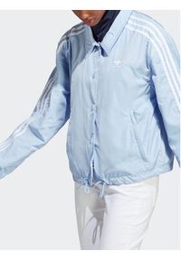Adidas - adidas Kurtka przejściowa Adicolor Classics 3-Stripes Coach Jacket IC5480 Błękitny Loose Fit. Kolor: niebieski. Materiał: syntetyk #3