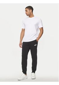 Puma Spodnie dresowe Ess Logo 586716 Czarny Regular Fit. Kolor: czarny. Materiał: bawełna, syntetyk #3