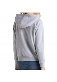 Lee - LEE ESSENTIAL HOODIE DAMSKA BLUZA Z KAPTUREM LOGO GREY MELE L53WTXMP. Typ kołnierza: kaptur