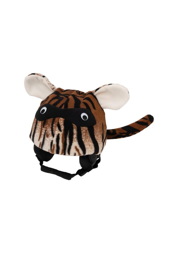 CASCO - Czapka / nakładka na kask narciarski TYGRYS. Kolor: brązowy. Sezon: zima. Styl: sportowy