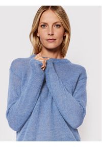 Max Mara Leisure Sweter Pece 33661126 Granatowy Relaxed Fit. Kolor: niebieski. Materiał: syntetyk #5