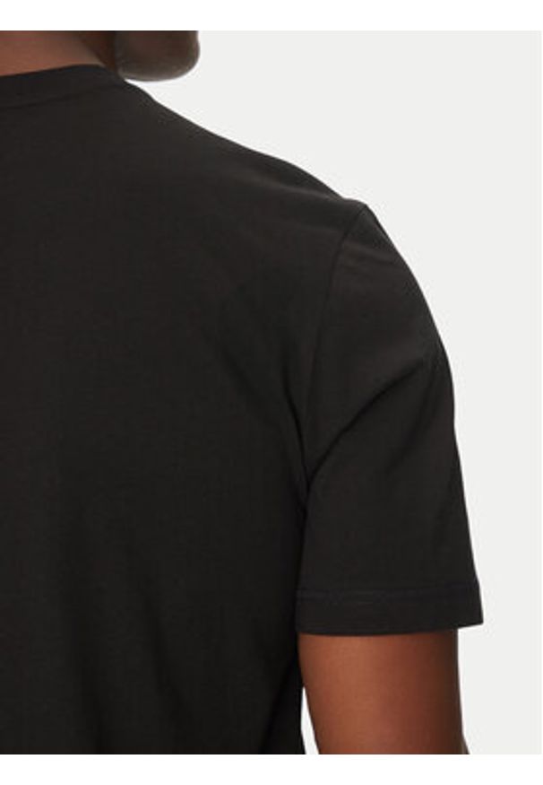 BOSS T-Shirt Te_Logotexture 50534923 Czarny Regular Fit. Kolor: czarny. Materiał: bawełna