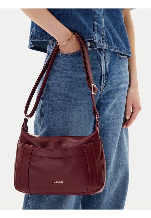 Lasocki Torebka C-LSK-L-009-08 Bordowy. Kolor: czerwony