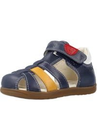 Sandały Geox Model B Sandal Macchia Boy Kolor Niebieski. Kolor: niebieski. Materiał: skóra. Sezon: lato