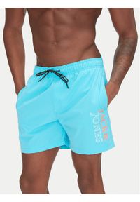 Jack & Jones - Jack&Jones Szorty kąpielowe Maui 12272799 Niebieski Regular Fit. Kolor: niebieski. Materiał: syntetyk