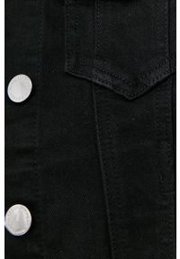 Morgan Kurtka jeansowa damska kolor czarny przejściowa. Okazja: na co dzień. Kolor: czarny. Materiał: jeans. Styl: casual #3