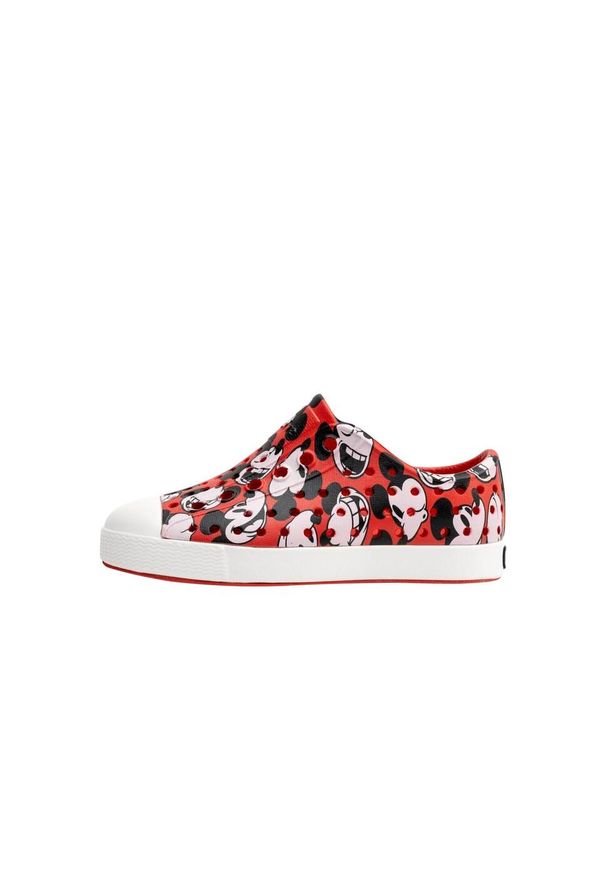 Native Shoes - Buty miejskie dziecięce NATIVE JEFFERSON PRINT CHILD DISNEY. Okazja: na co dzień. Kolor: czerwony. Wzór: nadruk, motyw z bajki