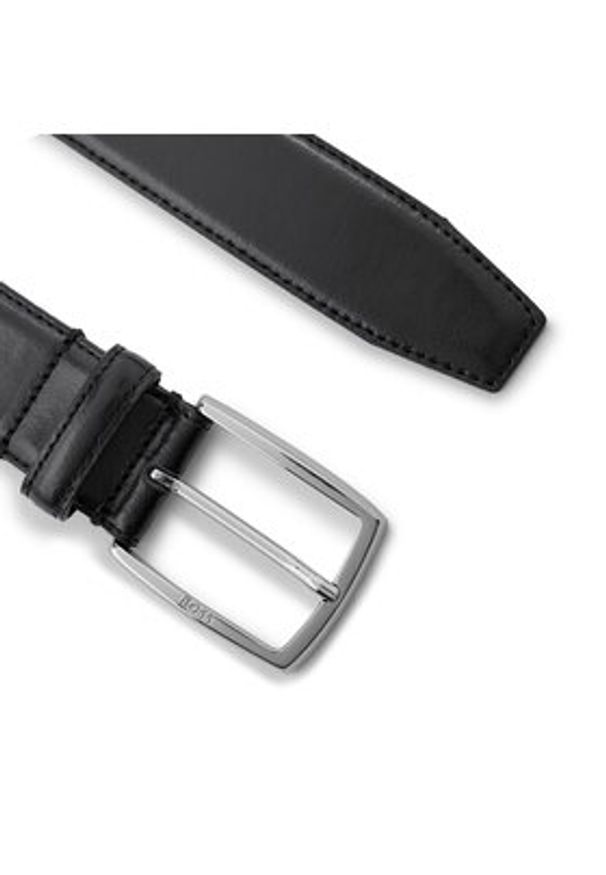 BOSS - Boss Pasek Męski 50471174 Czarny. Kolor: czarny. Materiał: skóra