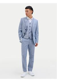 Jack & Jones Chinosy Riviera 12228724 Błękitny Slim Fit. Kolor: niebieski. Materiał: bawełna #8