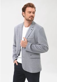 Volcano - Marynarka jednorzędowa z dzianiny JB-BRUCE. Okazja: na co dzień. Materiał: dzianina. Styl: klasyczny, casual #1