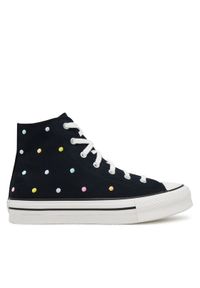 Converse Trampki Chuck Taylor All Star Lift Polka Dots Platform A12608C Czarny. Kolor: czarny. Materiał: materiał. Obcas: na platformie #1