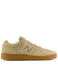 Buty unisex New Balance Numeric UN480TSG - beżowe. Kolor: beżowy. Materiał: zamsz, materiał, skóra, guma, syntetyk. Szerokość cholewki: normalna. Sport: bieganie #1
