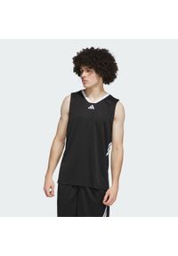 Adidas - Koszulka adidas Basketball Legends Tank. Kolor: biały, wielokolorowy, czarny. Materiał: materiał. Długość rękawa: bez rękawów. Sport: koszykówka