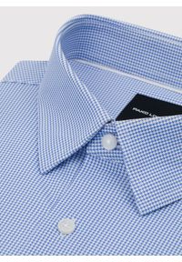 Pako Lorente - PAKO LORENTE – Niebieska dzianinowa koszula w pepitkę. Kolor: niebieski. Materiał: dzianina. Długość rękawa: długi rękaw. Długość: długie #3