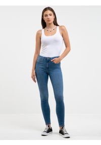 Big-Star - Spodnie jeans damskie Melinda High Waist 340. Stan: podwyższony. Kolor: niebieski #5