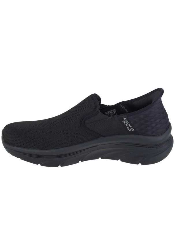skechers - Buty sportowe Sneakersy męskie, Skechers D'Lux Walker - Orford Slip-ins. Kolor: czarny. Sport: turystyka piesza