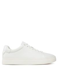 Calvin Klein Sneakersy Clean Cupsole Lace Up HW0HW01863 Biały. Kolor: biały. Materiał: skóra