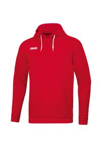 Bluza z kapturem Jako Base. Okazja: na co dzień. Typ kołnierza: kaptur. Kolor: czerwony. Styl: casual, sportowy #1