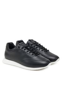 Calvin Klein Sneakersy Runner Lace Up - Lth HW0HW02396 Czarny. Kolor: czarny. Materiał: skóra