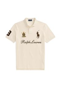 Polo Ralph Lauren Polo 710B20009001 Kremowy Regular Fit. Typ kołnierza: polo. Kolor: kremowy. Materiał: bawełna #3